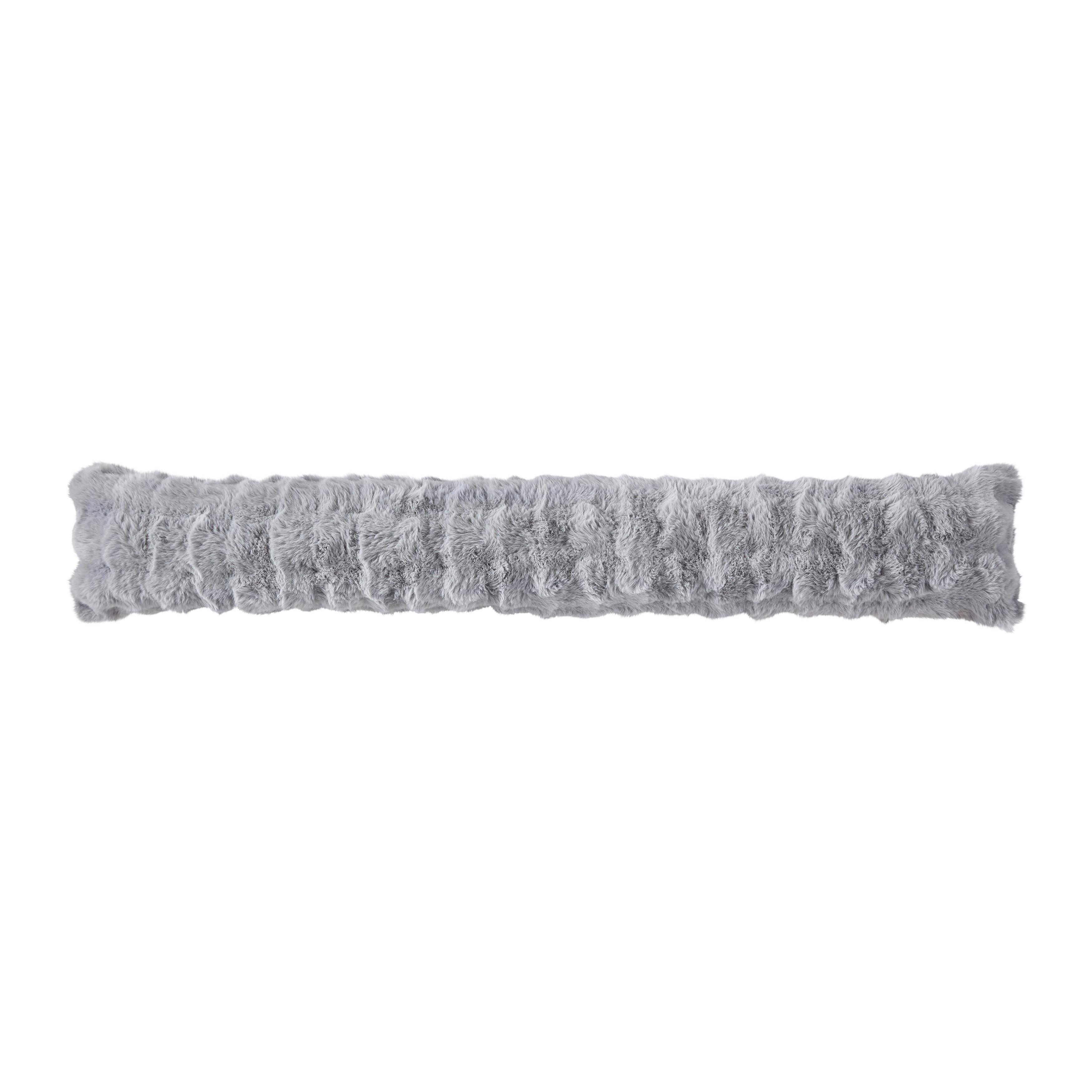 Zugluftstopper Bubble Grau - Grau, ROMANTIK / LANDHAUS, Textil (15/90cm) - Mömax
