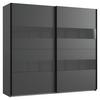 Dulap cu uși culisante ALTONA - grafit/gri, Konventionell, material pe bază de lemn (225/208/65cm) - Modern Living