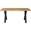 BUREAU OAK - noir/couleur chêne, Natur, métal/bois (140/60/75cm) - Mömax