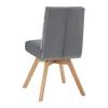 STOL KATRIN - bokfärgad/grå, Modern, trä/textil (45/62/88cm) - Bessagi Home