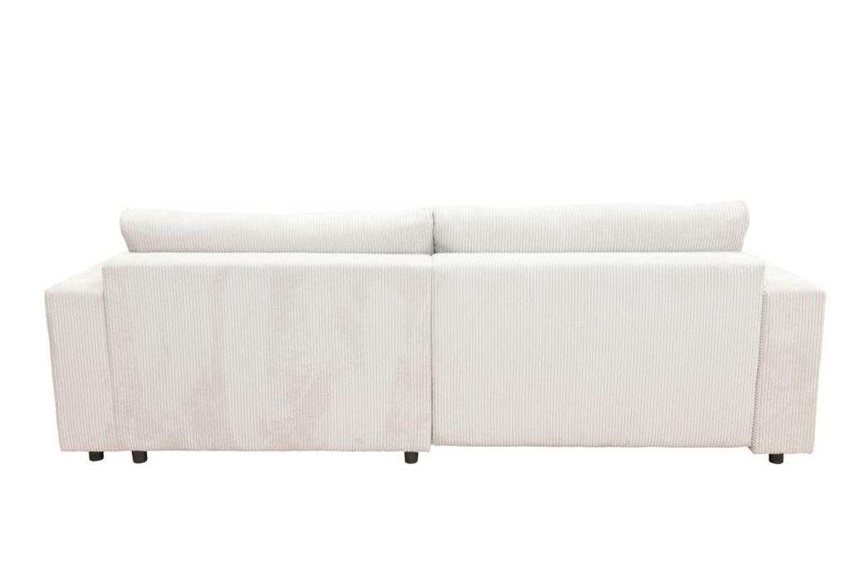 Kutna Garnitura Xela - bijela/crna, Moderno, tekstil (265/170cm) - Modern Living