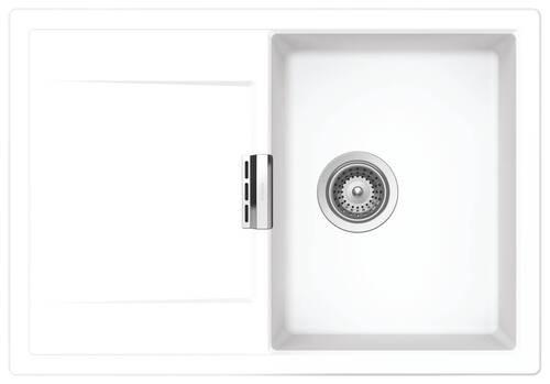 Spüle MOND100SADAY - Weiß, MODERN (74/51cm) - Schock