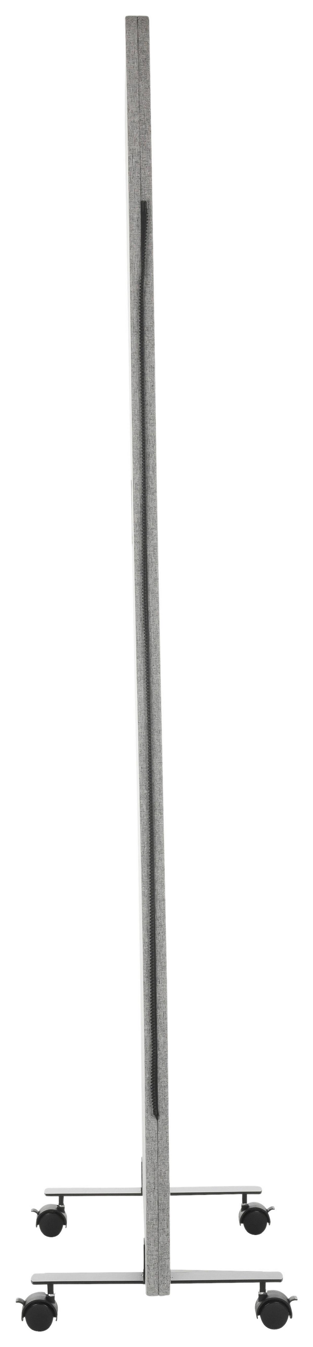 Pregradna Stena Flexmiut, Svetlo Siva - prozorno/svetlo siva, Basics, kovina/umetna masa (60/177/3cm) - MID.YOU