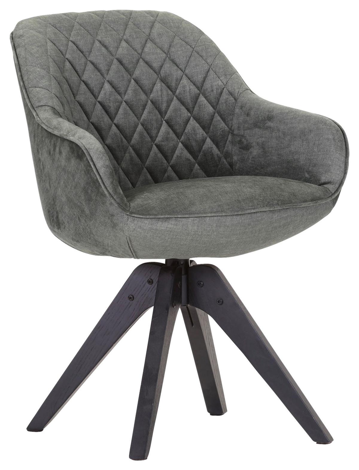 KRZESŁO Z PODŁOKIETNIKAMI COOL - zielony/czarny, Lifestyle, tkanina/drewno (60/83/65cm) - Landscape