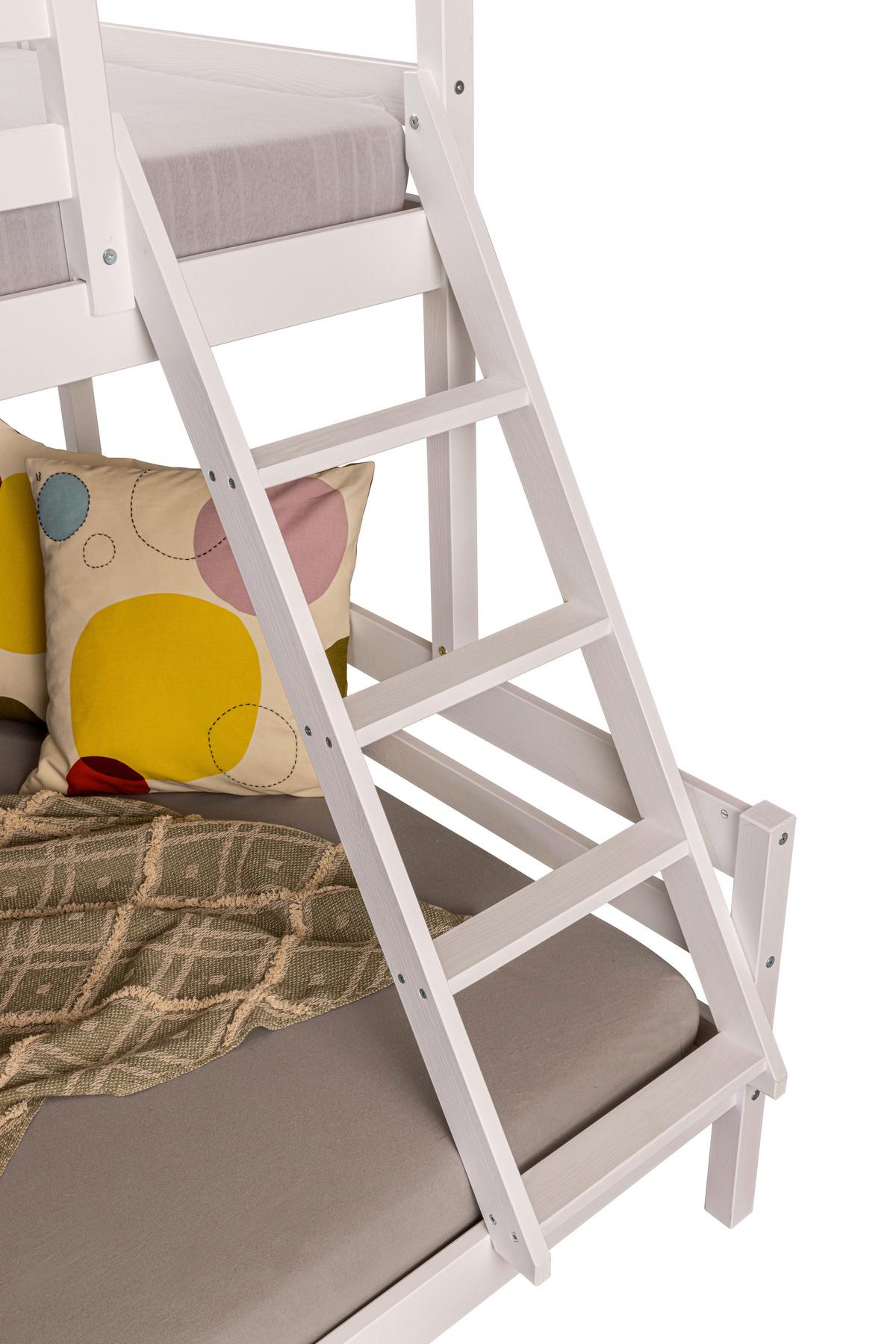 Etagenbett Sleepy Cloud Weiß - Naturfarben/Weiß, MODERN, Holz (90-140/200cm) - MID.YOU