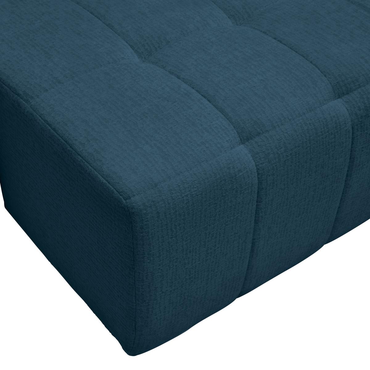 Schlafsofa Bologna Dunkelblau - Schwarz/Dunkelblau, Kunststoff/Textil (245/74-90/104cm) - Mömax