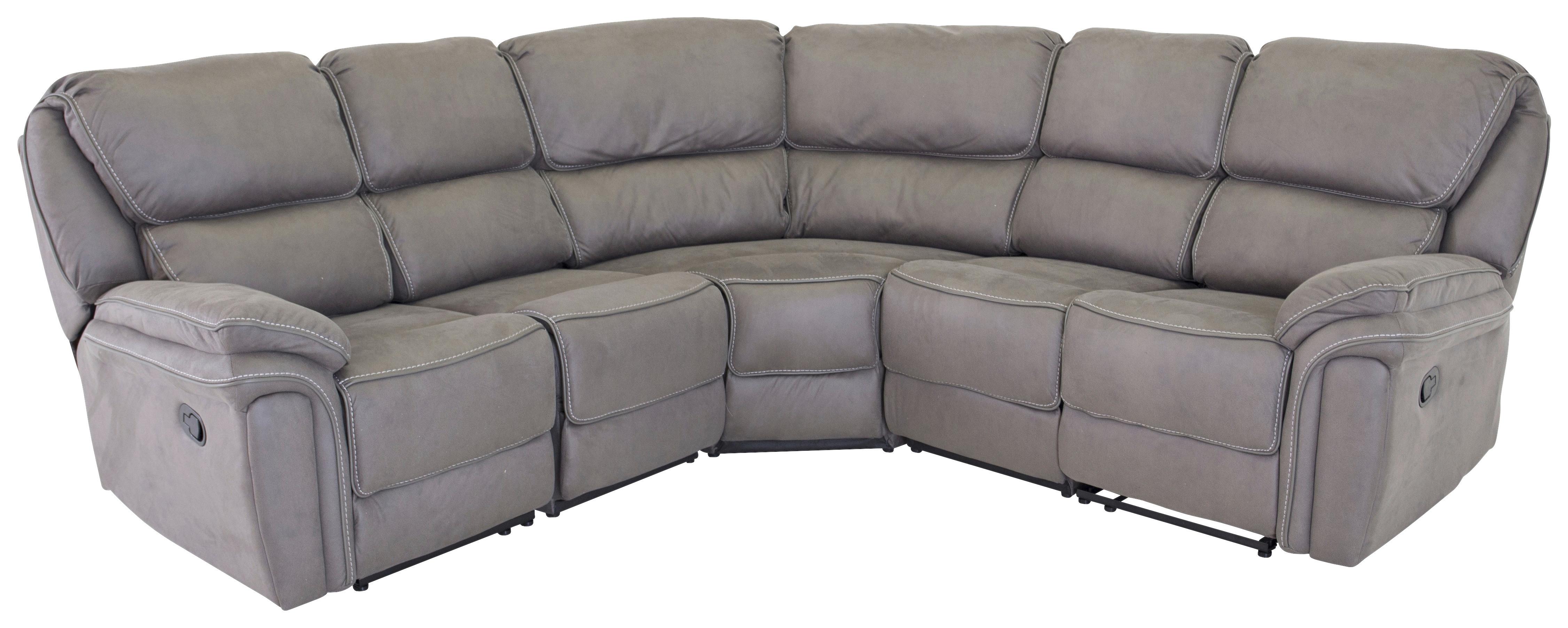 ECKSOFA SARANDA - Schwarz/Grau, Design, Kunststoff/Textil (169/169cm) - Livetastic