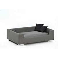 Hundesofa Candy ca. 91/57/25cm - Schwarz/Grau, KONVENTIONELL, Kunststoff (91/57/25cm)