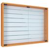 Viseča Vitrina Mandosa Xxl, Bukev - črna/barve bukve, Moderno, steklo/leseni material (80/60/10cm) - MID.YOU