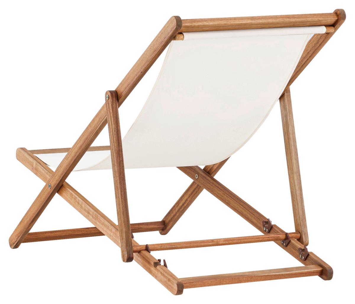 STRANDSTUHL PEACHY - Beige/Naturfarben, KONVENTIONELL, Holz/Textil (57/80/105cm) - Gardenson