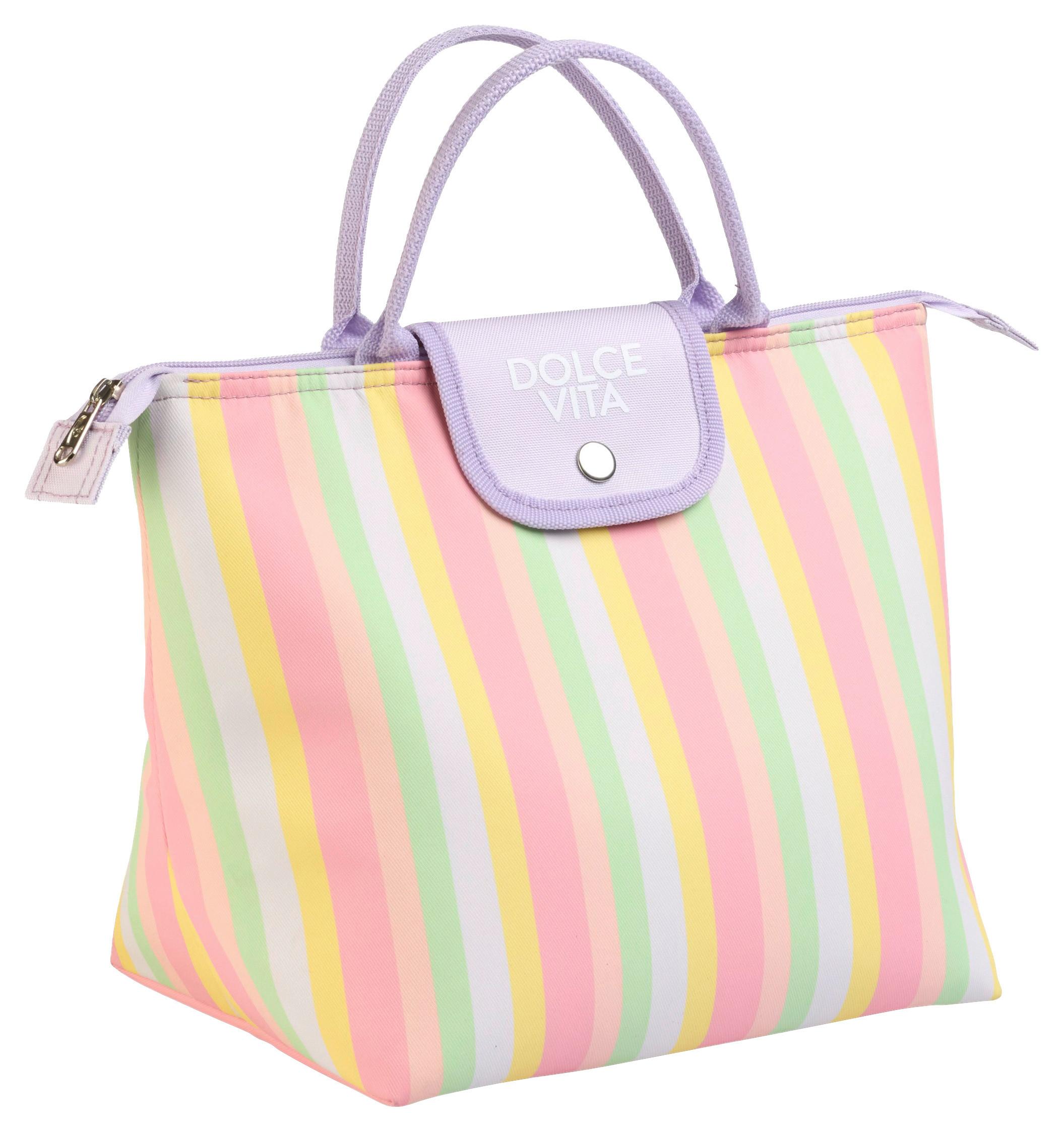 Kühltasche Dolce Vita Multicolor - Gelb/Flieder, Design, Kunststoff (32/24/19,5cm) - Mömax