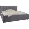 Oblazinjena Postelja Bogner, 160x200, Siva - barve kroma/siva, Konvencionalno, tekstil (160/200cm) - Premium Living