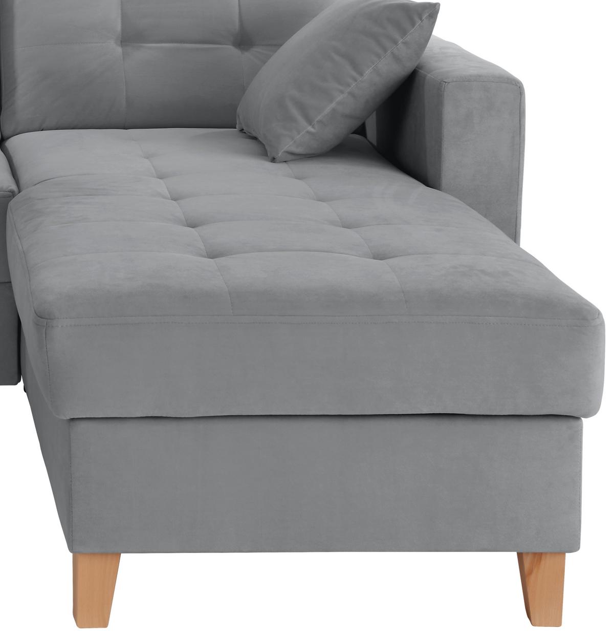 Colțar BERGEN - antracit, Design, textil (231/160cm) - Luca Bessoni