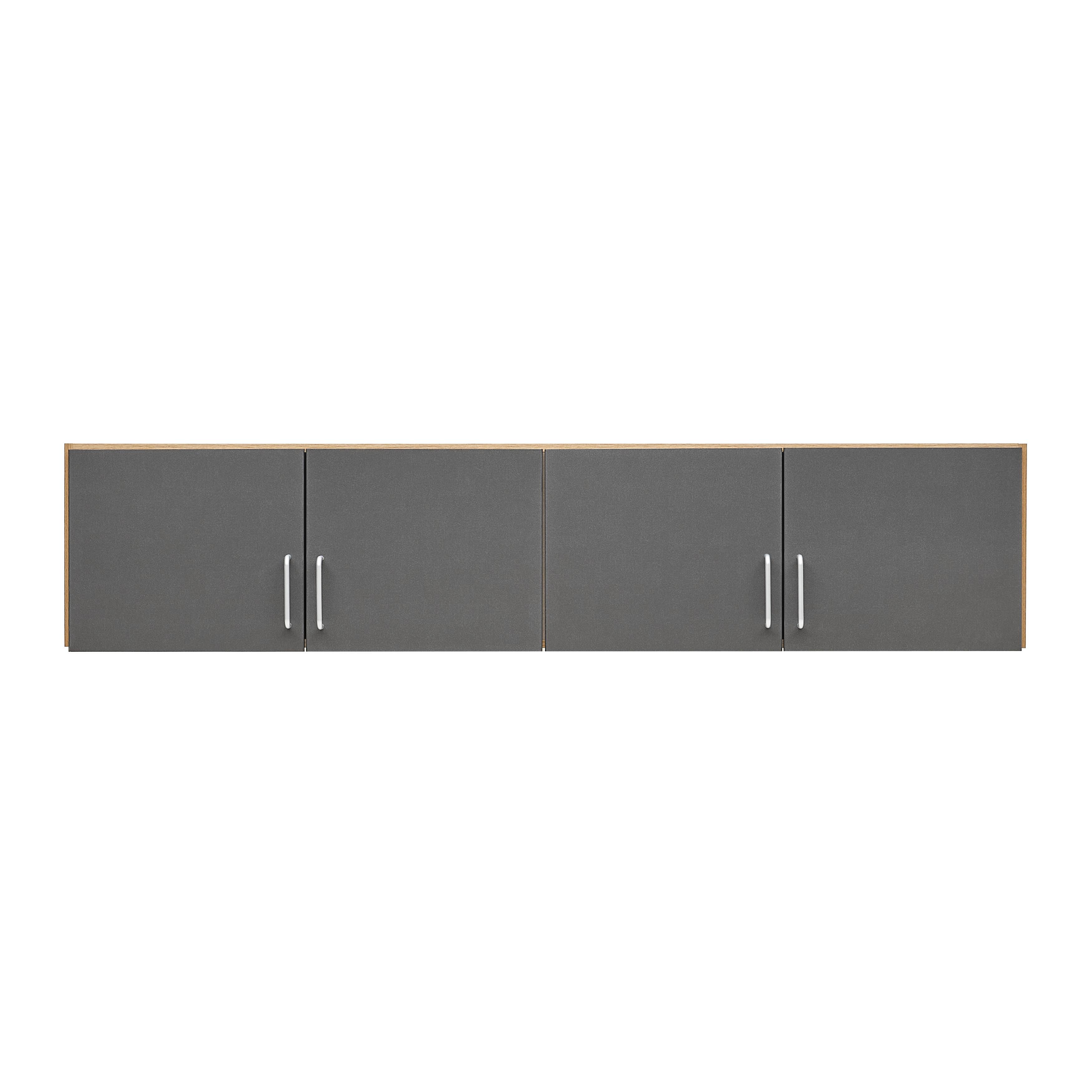 Aufsatzschrank Aalen-Extra in Grau/Eiche Artisan - Alufarben/Eiche Artisan, Holzwerkstoff/Kunststoff (181/39/54cm) - Mömax