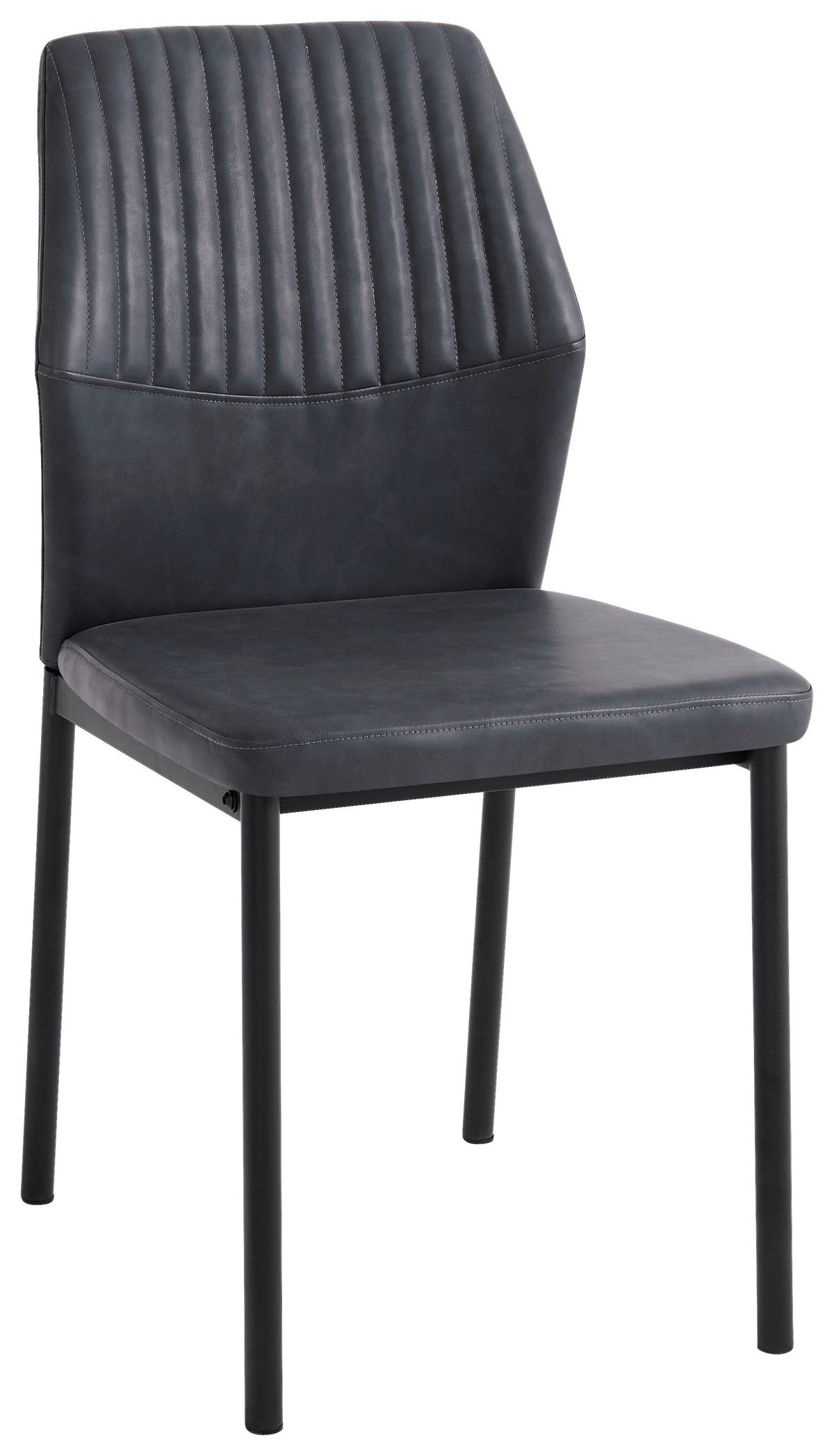 Stolica Hana - tamno siva/crna, Basics, metal/tekstil (44/86/52cm) - Best Price