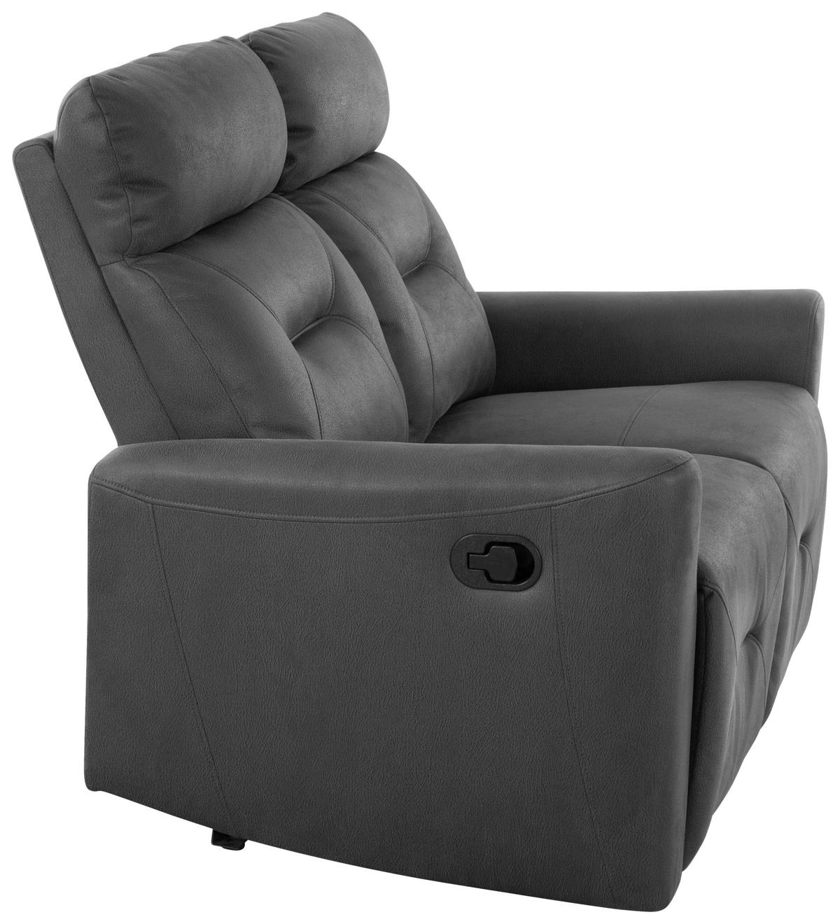 Dvosed Aureli, Črna - črna, Basics, kovina/tekstil (134,5/102,5/92,5cm) - Livetastic