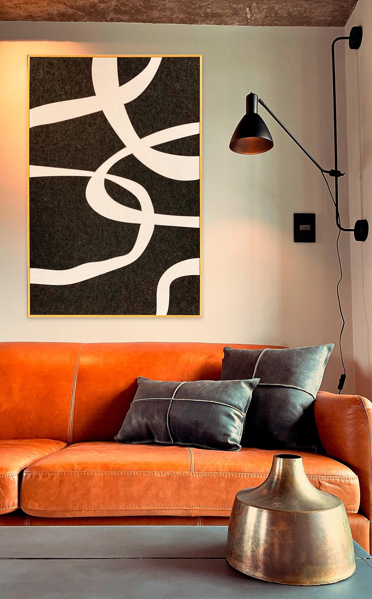 BILD FELTRO-1-A-80X120-AKVELT-BAKBL - Weiss/Naturfarben, Basics, Holz/Kunststoff (80/120/10cm)