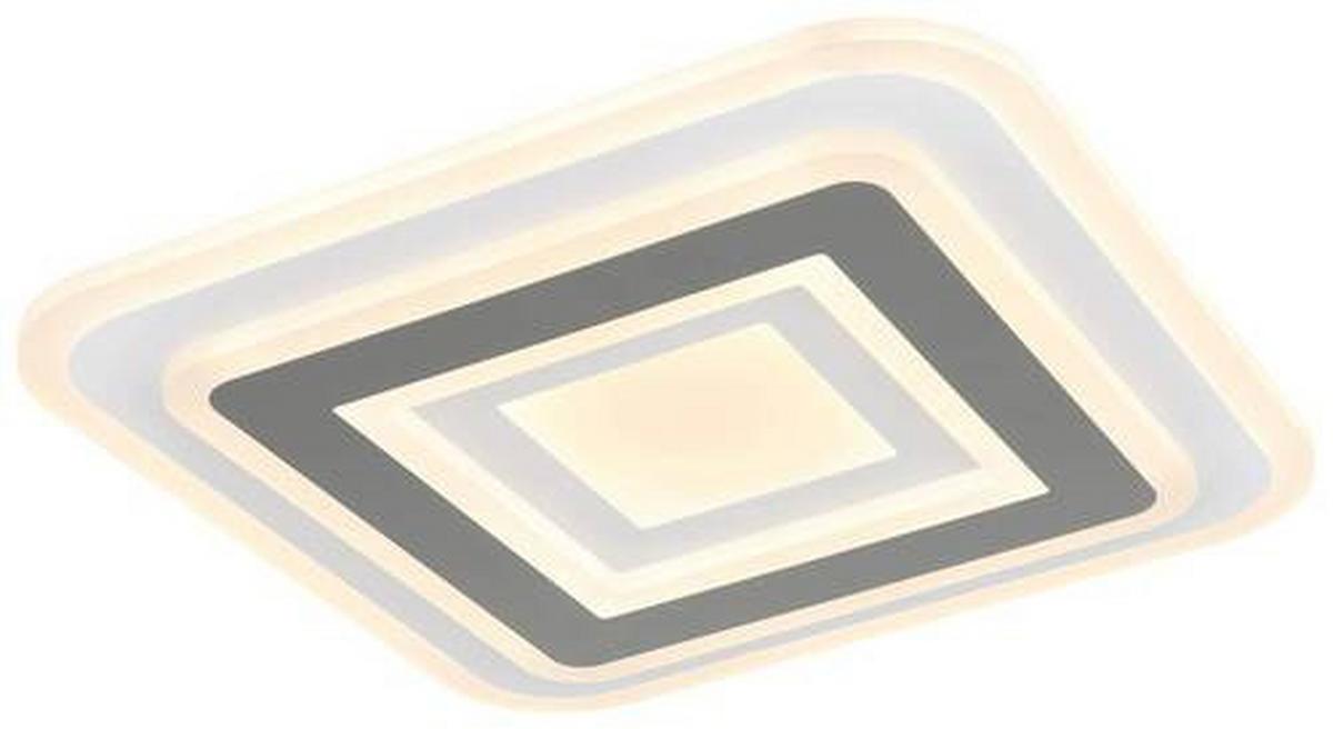 LED-Deckenleuchte Sabatino in Anthrazit/Weiß max. 36 Watt - Weiss/Anthrazit, Modern, Kunststoff/Metall (38/38/5,5cm)