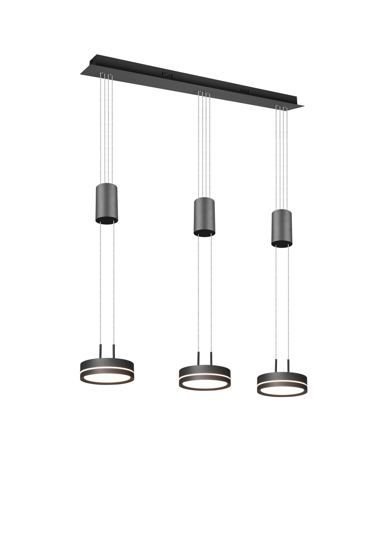 LAMPA WISZĄCA LED 326510342 FRANKLIN - antracytowy/biały, Lifestyle, tworzywo sztuczne/metal (85/14/180cm) - Trio Leuchten