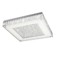 Led Mennyezeti Lámpa 1012/plg Plafoniera - krómszínű/átlátszó, Basics, üveg/fém (55/55/10cm)