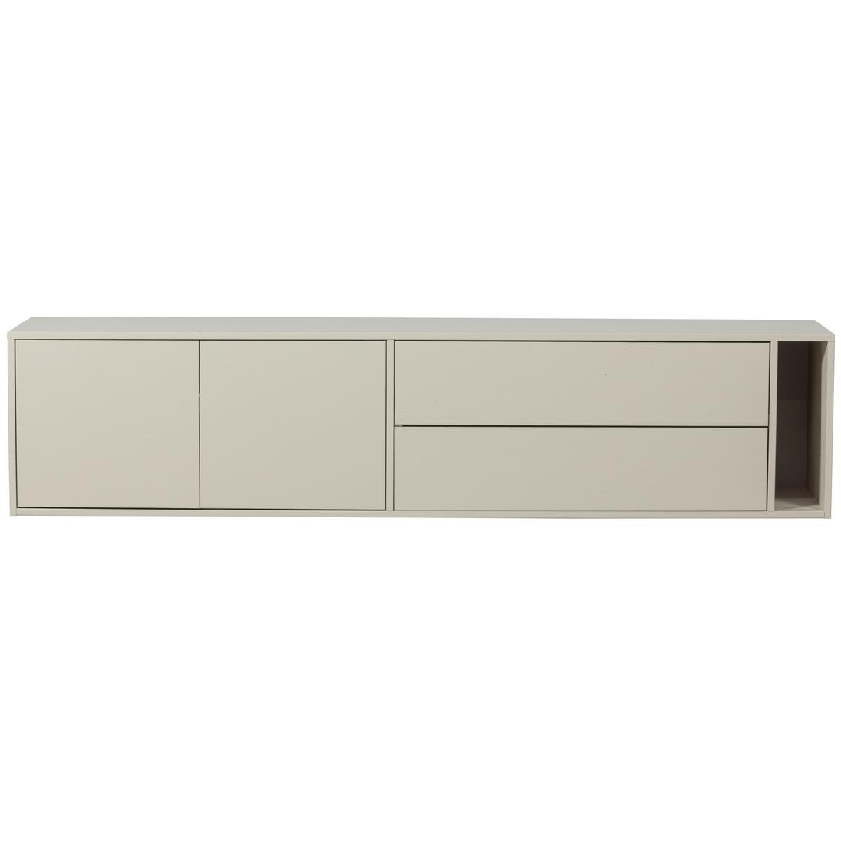 Lowboard Settle Down Grau - Grau, Design, Holz (200/45/44cm) - Livetastic