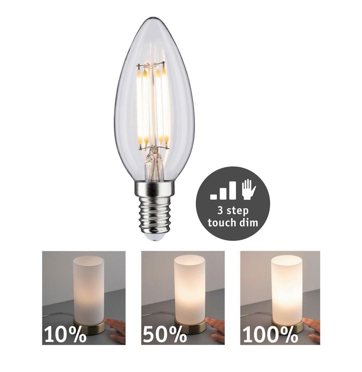 LED-Leuchtmittel 28738 max. 5 Watt - Klar, Basics, Glas (3,5cm) - Paulmann