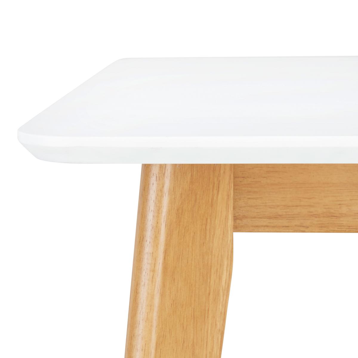STÓŁ DO JADALNI ASTRID - kolor dębowy/biały, Design, drewno (120/80/76cm) - Livetastic
