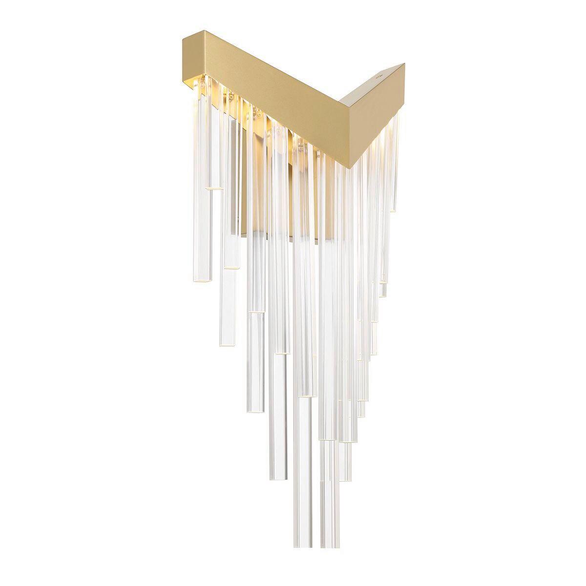 LED Falilámpa Qn-Vivien-1w-Bg - aranyszínű, Konventionell, műanyag/fém (25,7/50,8/12,8cm) - Elstead Lighting