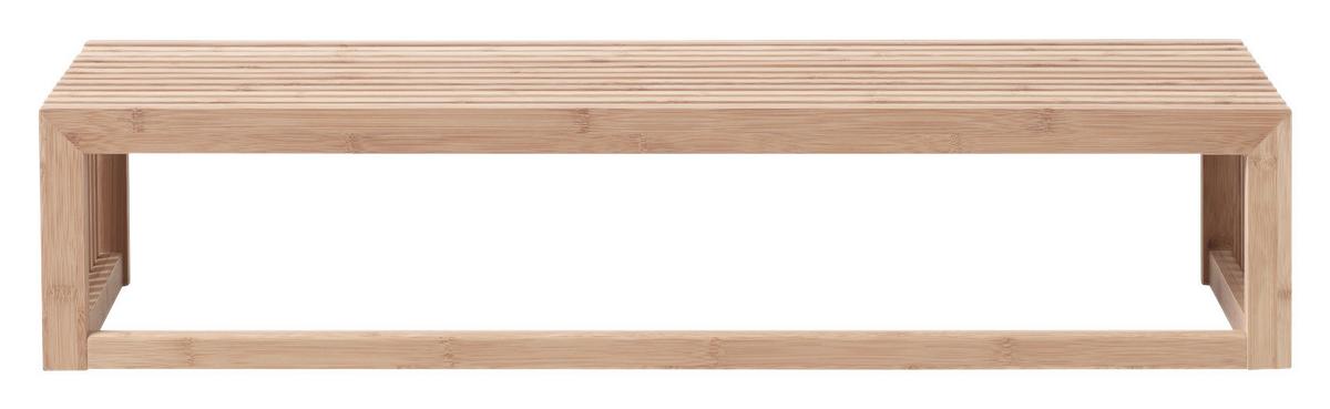 Wandgarderobe Rib Regal - Naturfarben, Design, Holz (94,5/20/27cm) - MID.YOU