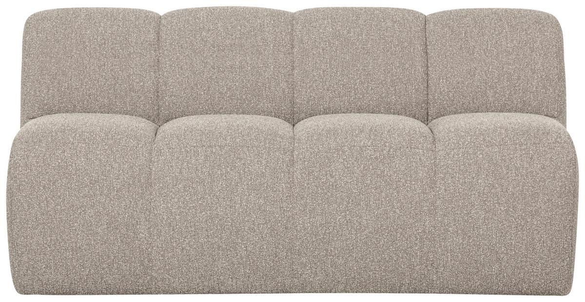 Sitzbank Mojo Beige B: 164cm - Beige/Schwarz, MODERN, Kunststoff/Textil (164/83/73cm) - Livetastic