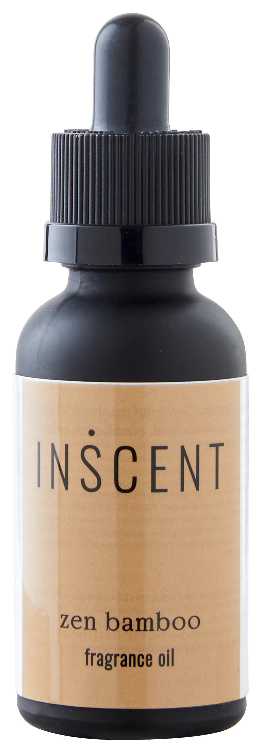 Parfümöl Zen Bamboo ca. 30ml - Creme/Schwarz, Design, Glas (30ml) - Inscent