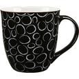 Ceașcă Jumbo Bubble - alb/negru, ceramică (10,8/11,2cm) - Modern Living Ceașcă Jumbo Bubble - alb/negru, ceramică (10,8/11,2cm) - Modern Living