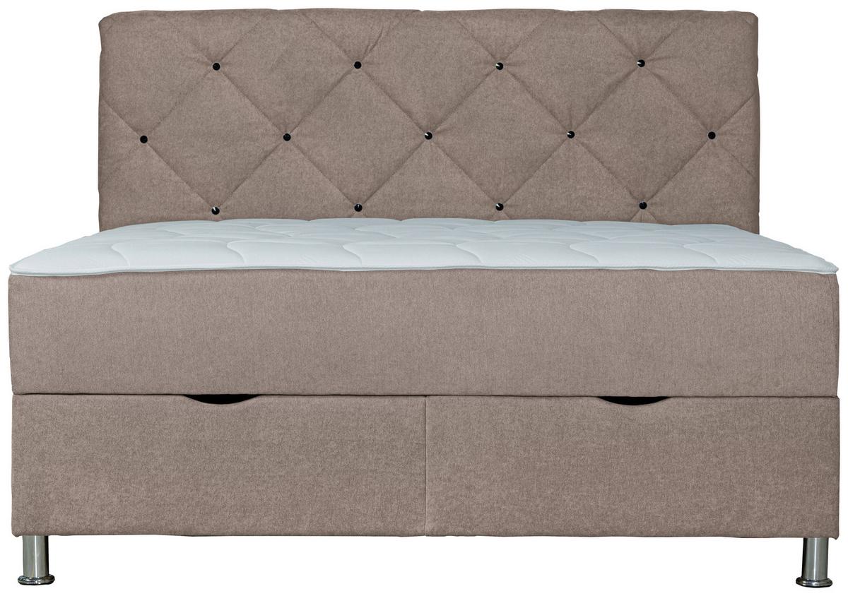 Postelja Z Vzmetnico Black Diamant, 160x200, Rjava - Design (160/200cm) - Modern Living