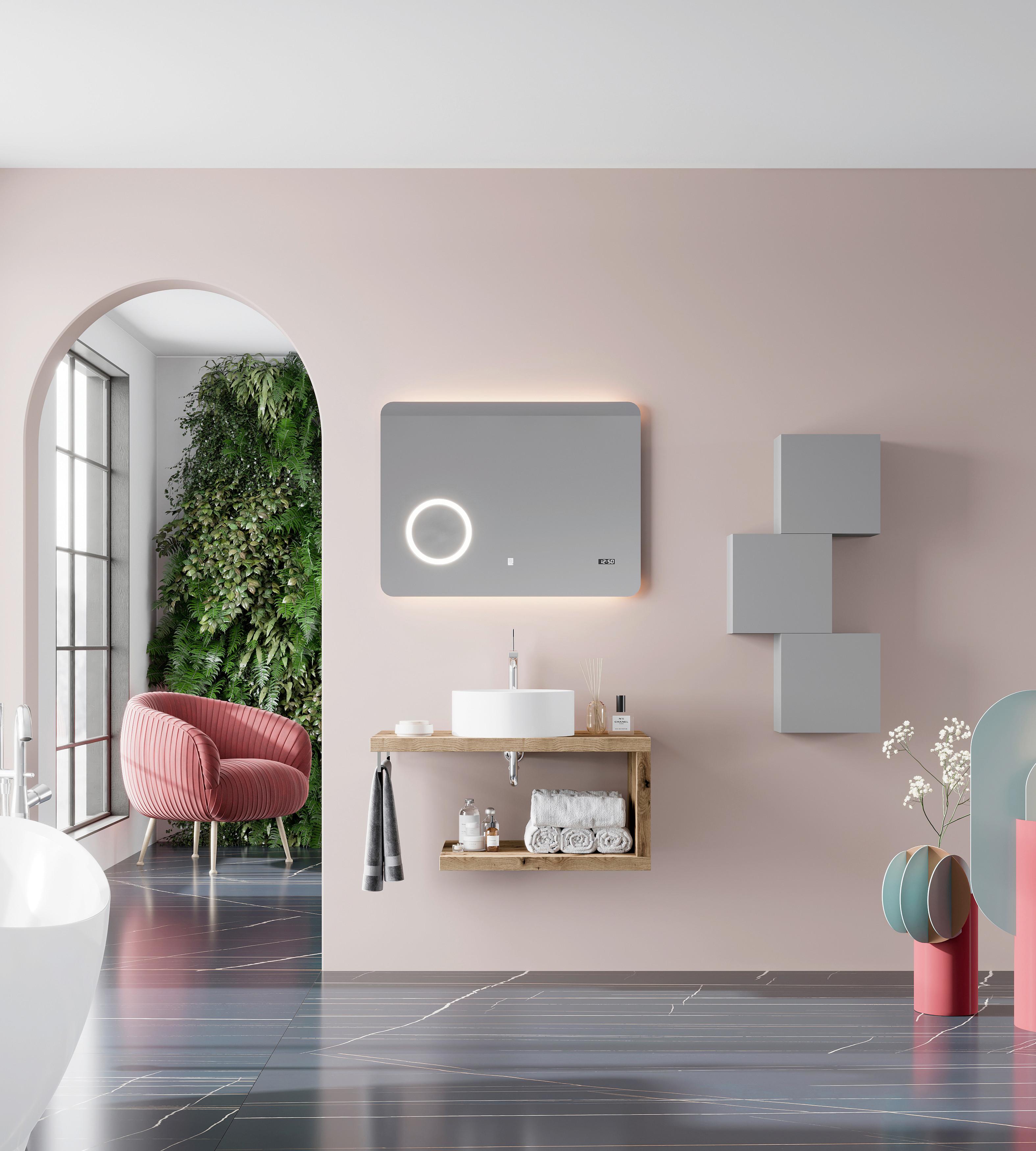 Lavoar Michelangelo - alb, Modern, ceramică (36cm)