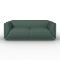 CANAPEA HEVI - verde/culoare natur, Modern, lemn/textil (197/73/86cm) - Bessagi Home