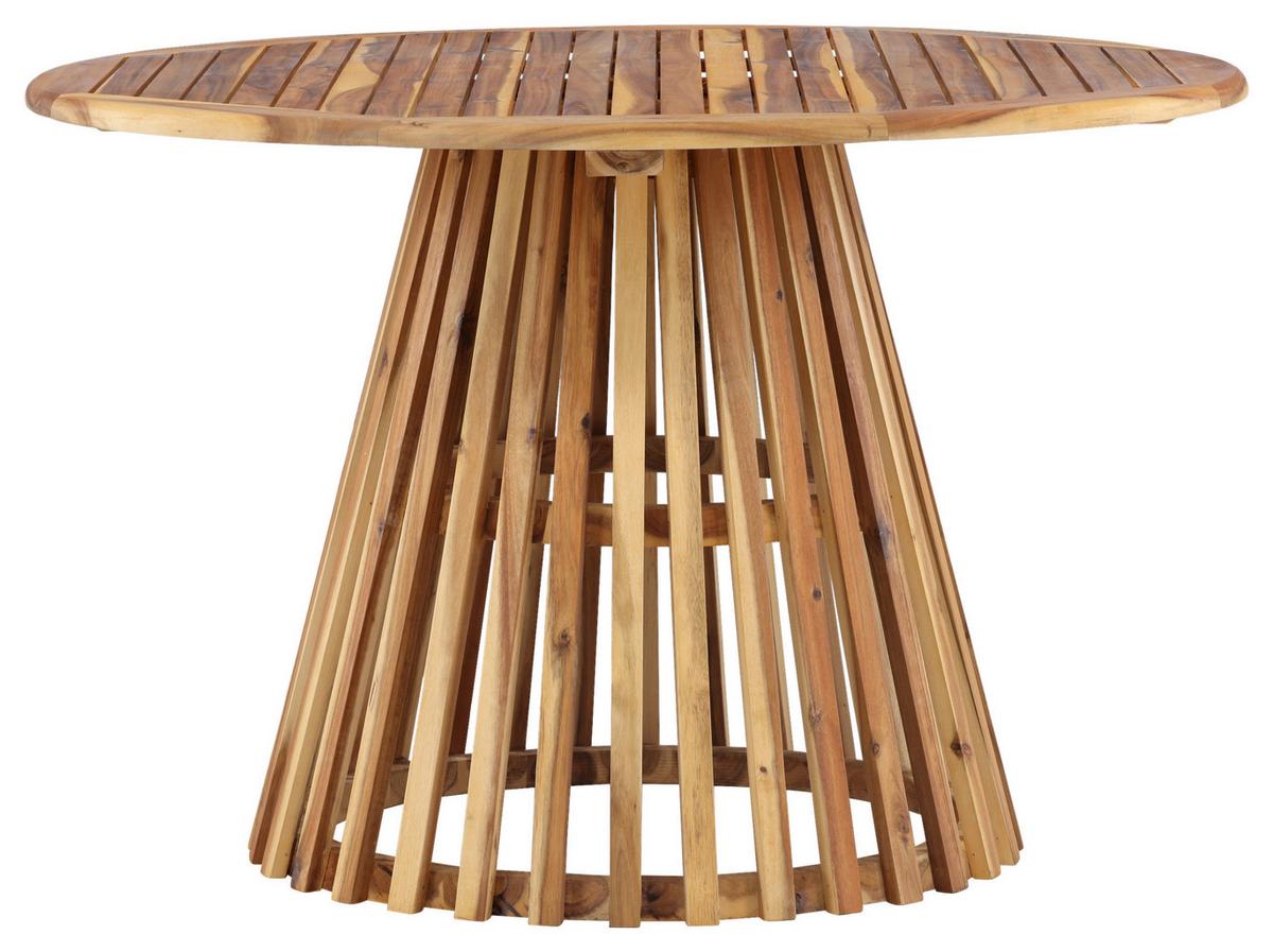 Gartentisch Lumpur ca. 120x120x75 cm Akazie - Akaziefarben, KONVENTIONELL, Holz (120/120/75cm) - Gardenson