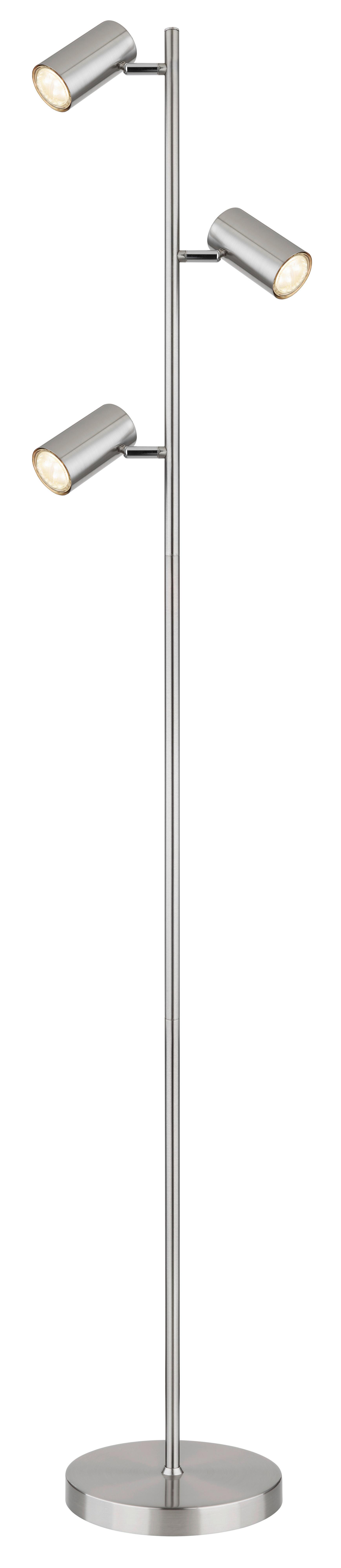 STEHLEUCHTE 57910S - Nickelfarben, Design, Metall (25/23/154cm) - Globo
