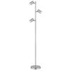 Stehleuchte Robby max. 5 Watt - Nickelfarben, Design, Metall (25/23/154cm) - Globo
