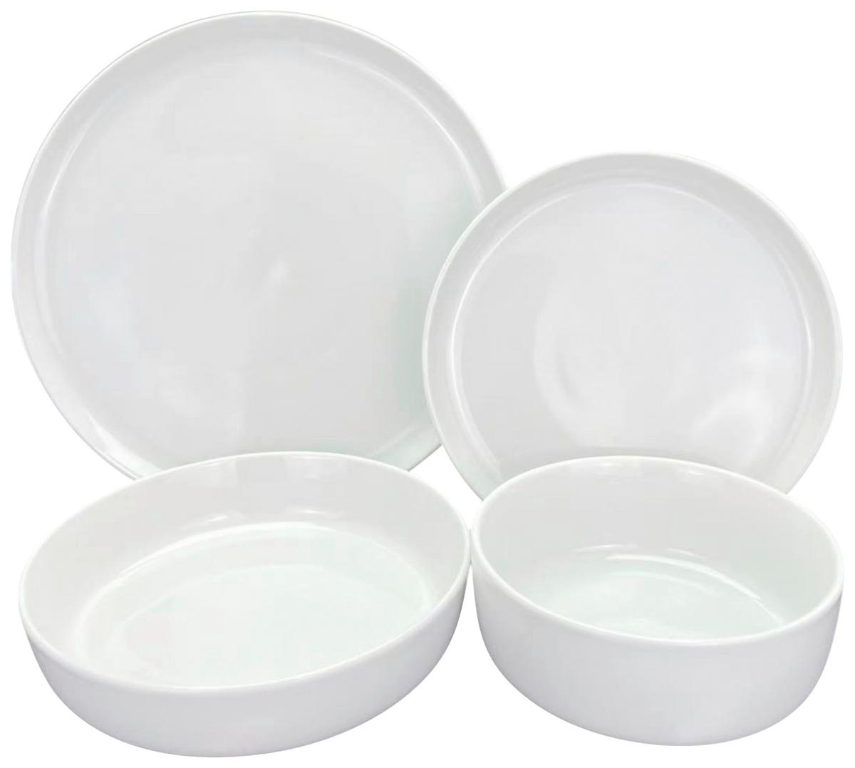 Étkészlet Navina - fehér, Konventionell, kerámia - Mäser