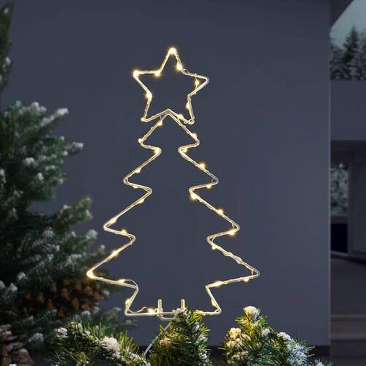 Led-díszlámpa Gabriel - fehér, Konventionell, fém (60cm) - Premium Living
