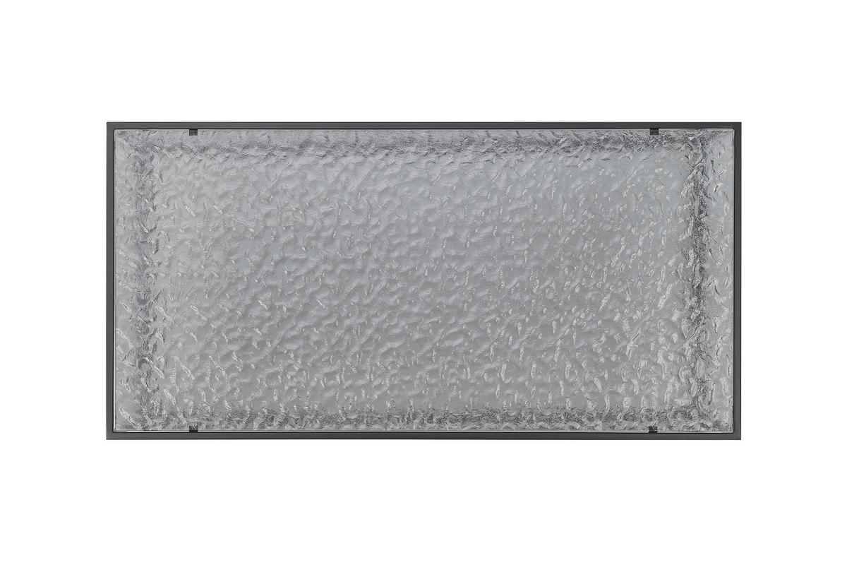 Klubska Miza Black, Črna - črna, Design, kovina/steklo (110/55/45cm) - Livetastic