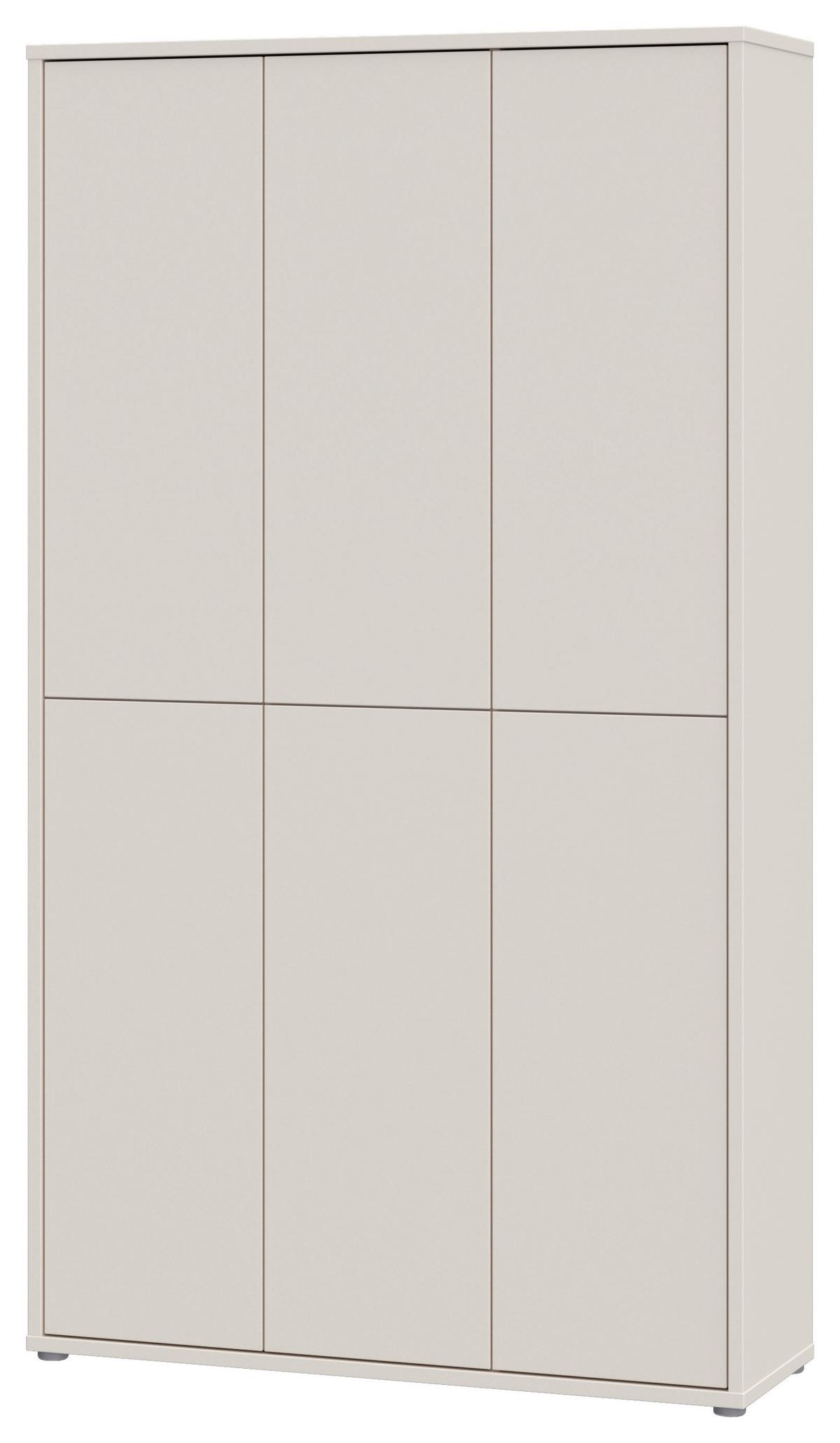 Omara Za Čevlje Alice, Peščena Barva - siva/peščene barve, Basics, umetna masa/leseni material (109,2/191,9/34,9cm) - Xora