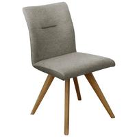KRZESŁO ROM - kolor dębowy/beżowy, Konventionell, drewno/tkanina (51,5/87,5/63cm) - Linea Natura
