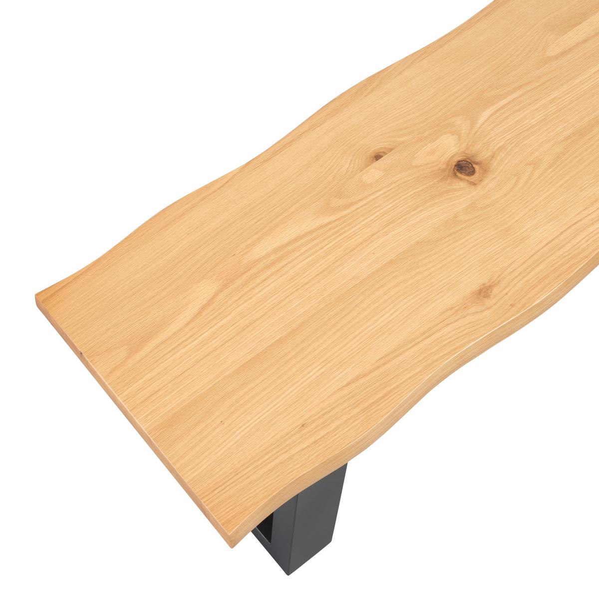 Ülőpad Boston - fekete/Artisan tölgy, Modern, fa/fém (120/45/38cm) - Modern Living