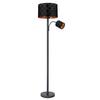 GOLVLAMPA MANFRIED - svart, Modern, metall/textil (35/162cm) - Mömax