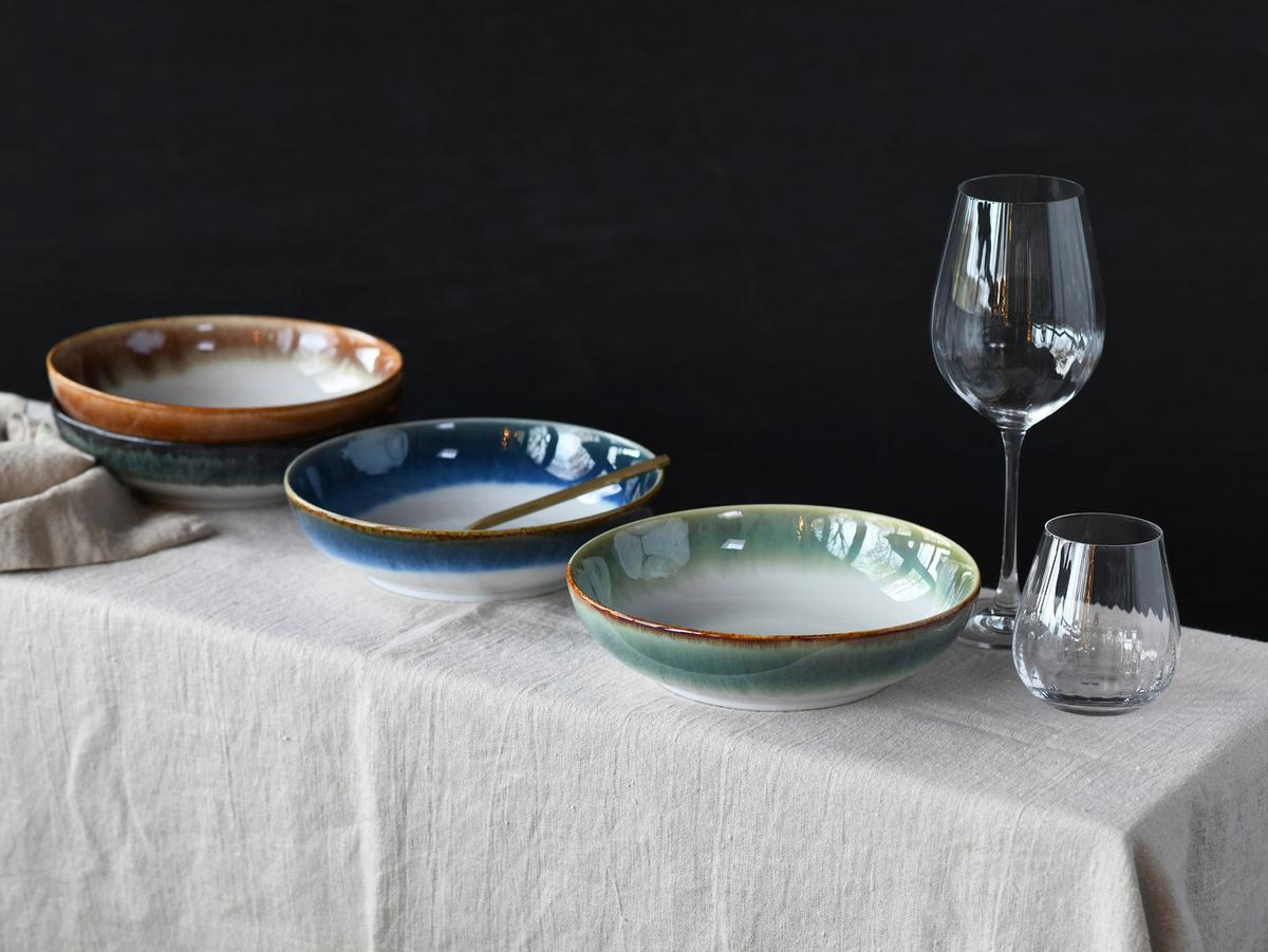 Skleda Cascade - zelena, Moderno, keramika (22,5/6cm) - Creatable