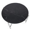 COUCHTISCH CHRIS - Chromfarben/Schwarz, Design, Keramik/Metall (80/80/43cm) - Mömax