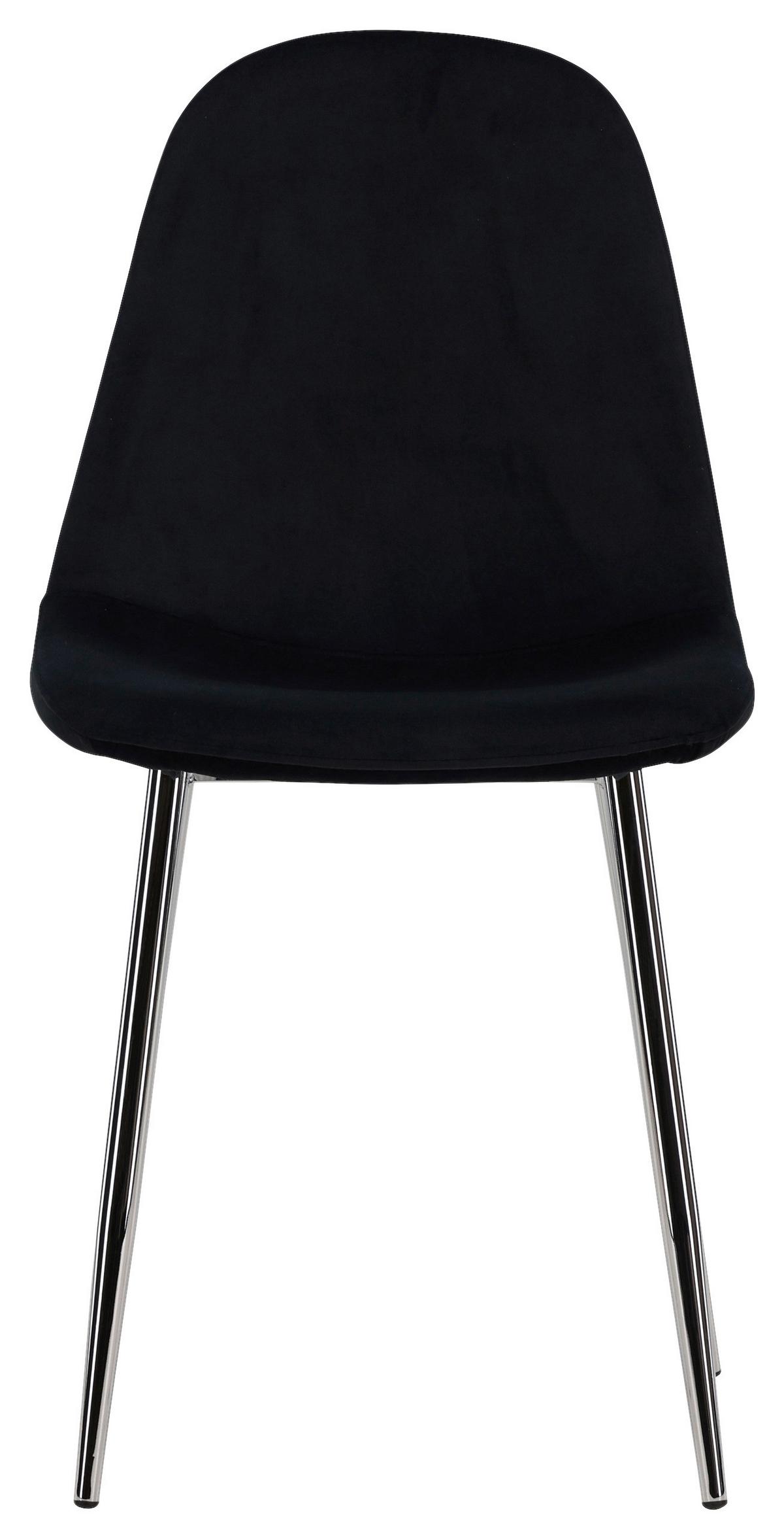 STUHL-SET POLAR - Schwarz, Design, Textil/Metall (45/90/52cm) - Livetastic