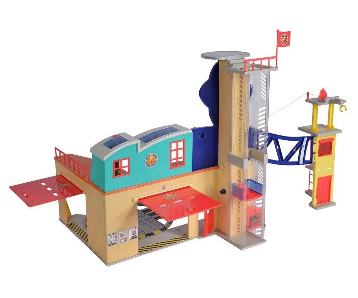 GARAŻ PIĘTROWY SAM MEGA XXL - różnokolorowy, Basics, tworzywo sztuczne (14/58/37cm) - Simba