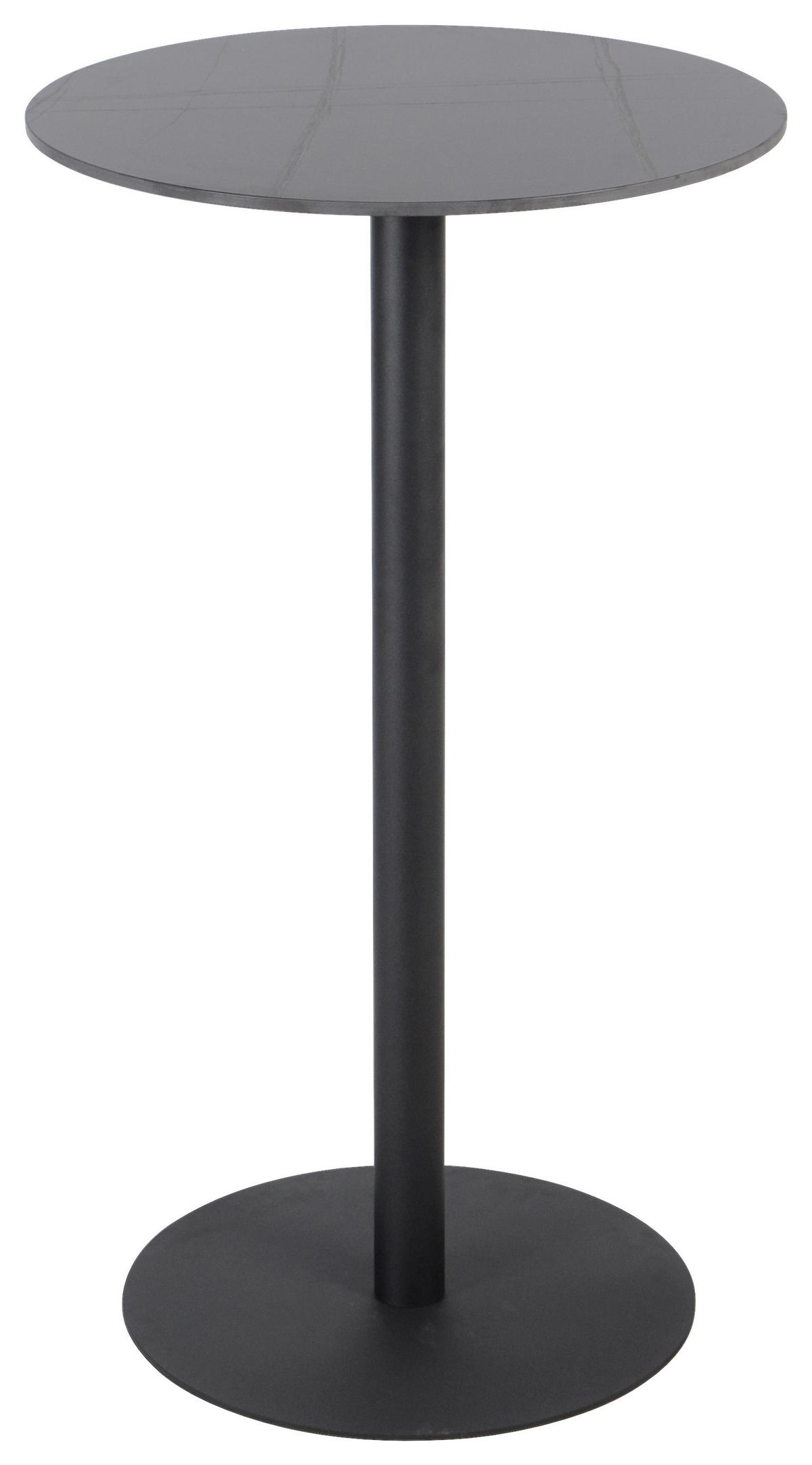 Bartisch Tobias Schwarz - Schwarz, MODERN, Keramik/Metall (60/105cm) - Mömax